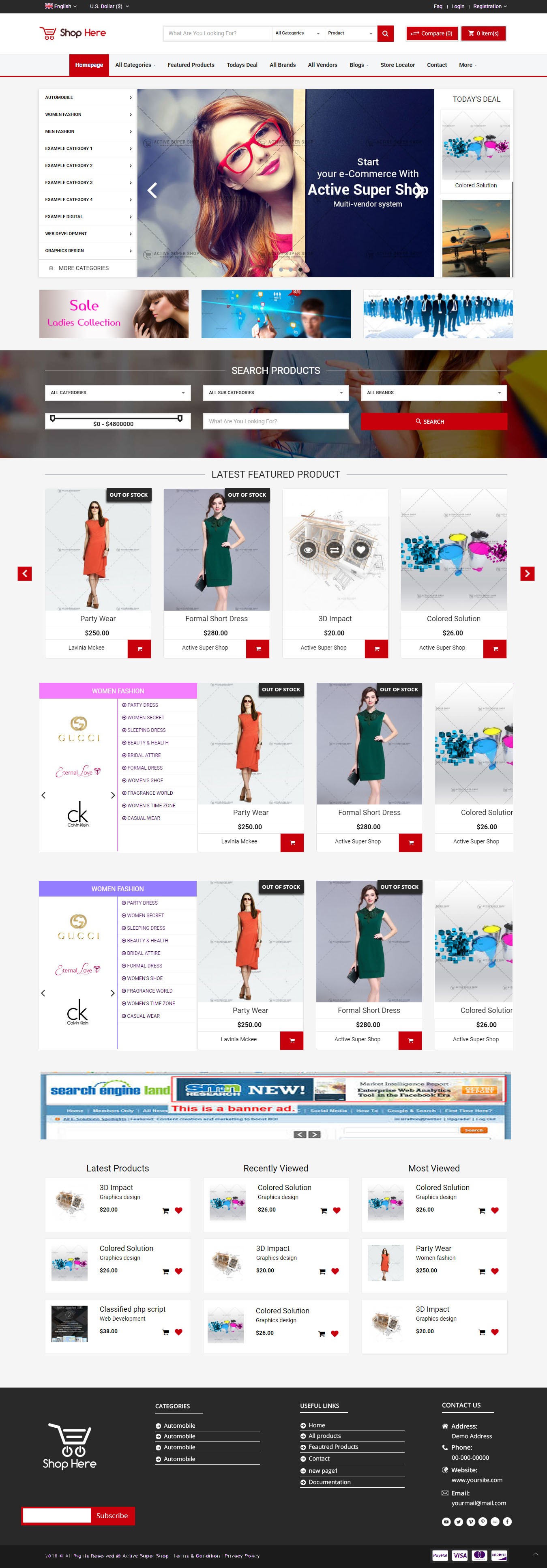 B2B Leading Page interface and responsive screen layouts